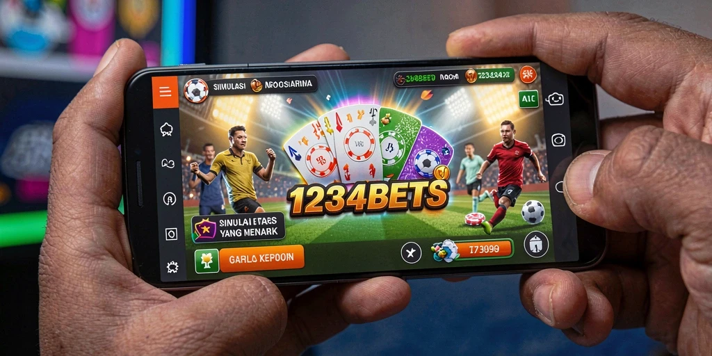 Tampilan gameplay simulator taruhan di 1234BETS yang mengasyikkan.