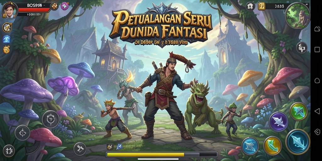 Tampilan gameplay petualangan yang mendebarkan di BOS898.