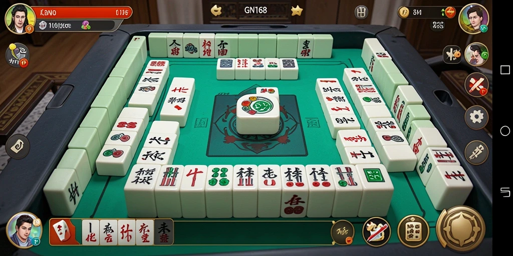 Screenshot gameplay Mahjong menunjukkan tantangan seru di GN168.
