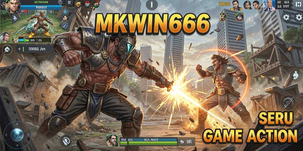 Tampilan gameplay seru dari MKWIN666 dalam aksi pertempuran.