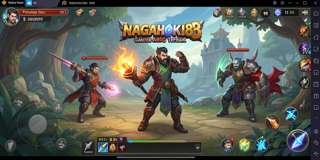Tampilan menarik dari gameplay ARPG NAGAHOKI88 yang memukau.