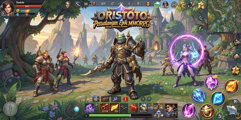 Tampilan menakjubkan dari gameplay ORISTOTO yang seru.