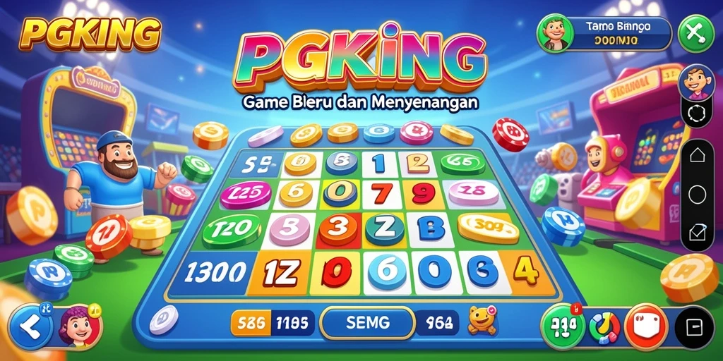 Tampilan gameplay Bingo yang mendebarkan di PGKING.