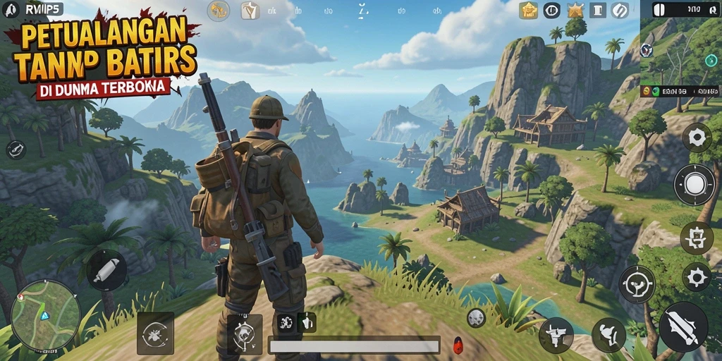 Tampilan gameplay RVIP5 yang mengesankan di dunia terbuka.