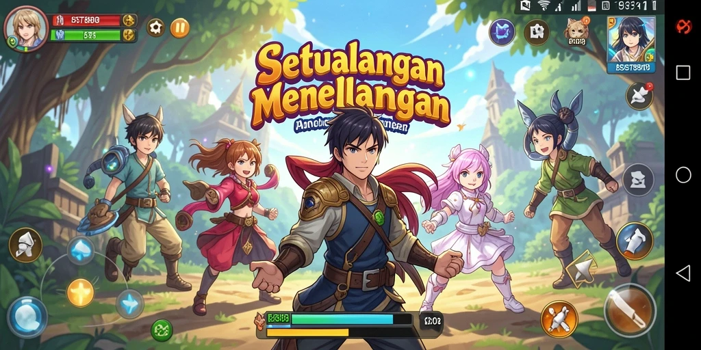 Tampilan gameplay SLOST8808 yang menakjubkan dengan karakter Anime.