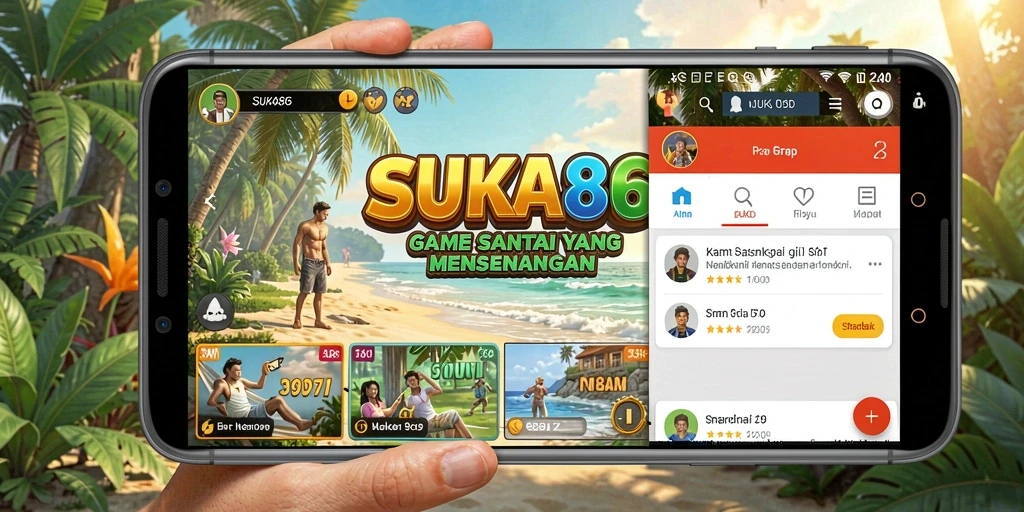 Tampilan gameplay SUKA86 yang ceria dan menyenangkan.